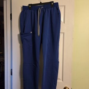 Women's Fabletics Royal Blue Jogger Scrub Bottoms Size XL